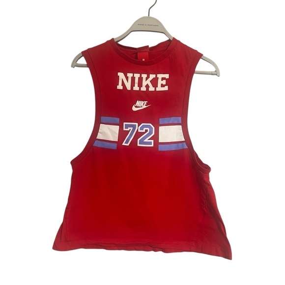 Nike 72 Red Sleeveless Tank Top small - Picture 1 of 6